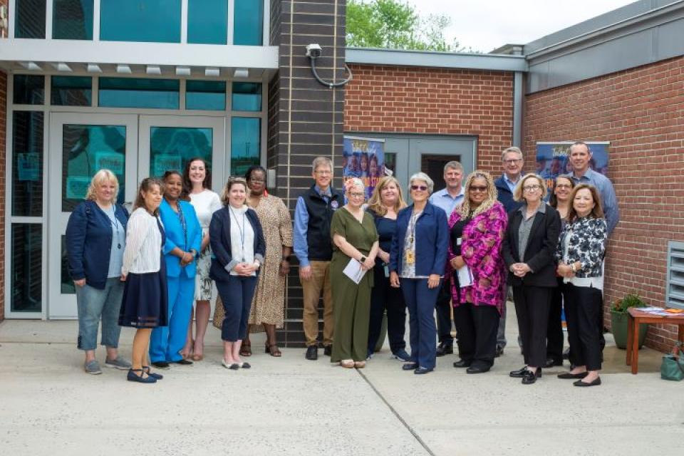 Assistant Secretary Carol Gilbert visit Early Head Start renovations in Easton, MD. Photo provided by DHCD.