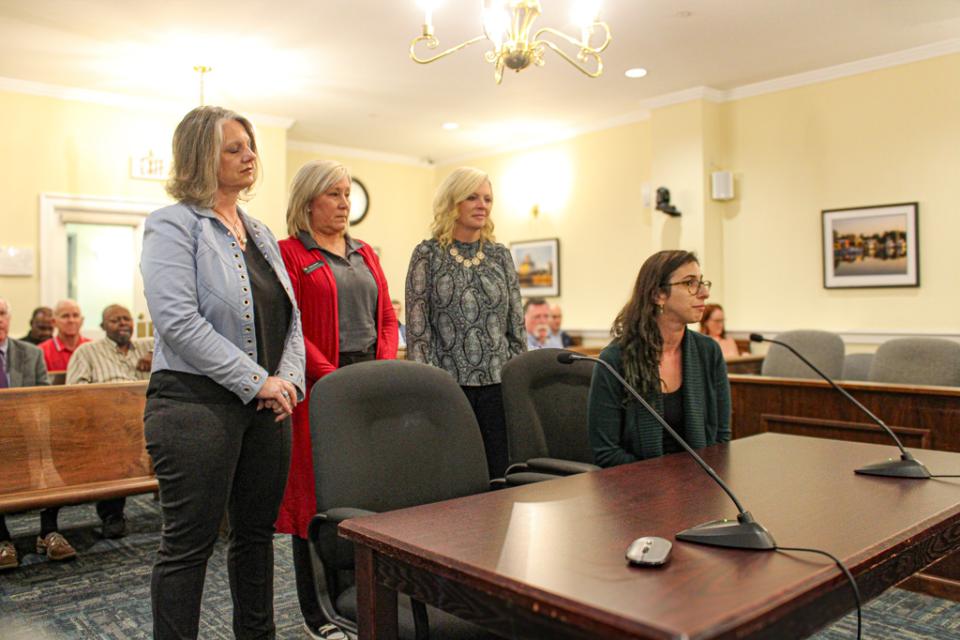 Mid-Shore Behavorial Health and Maryland's Commitment for Veterans share resources for veterans before Council on October 24, 2023