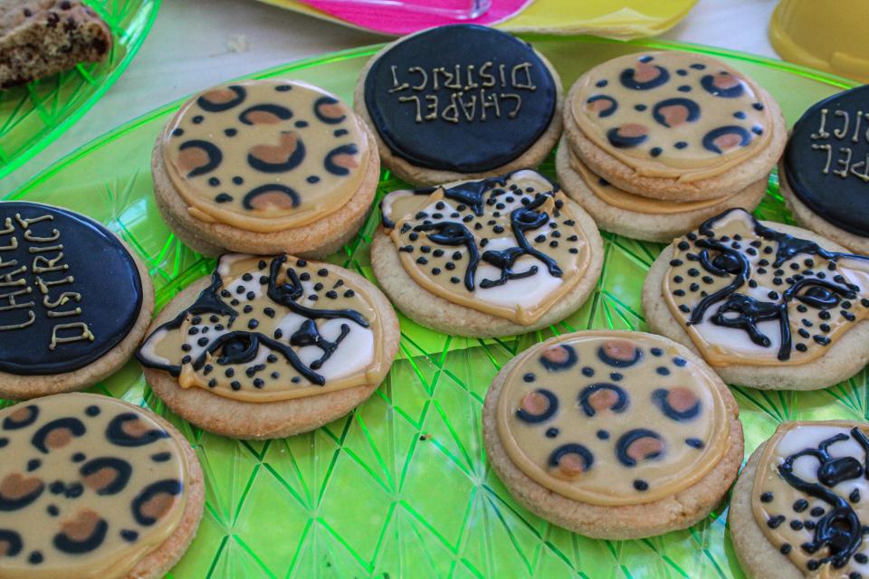 Chapel District Elementary School's mascot is a cheetah.