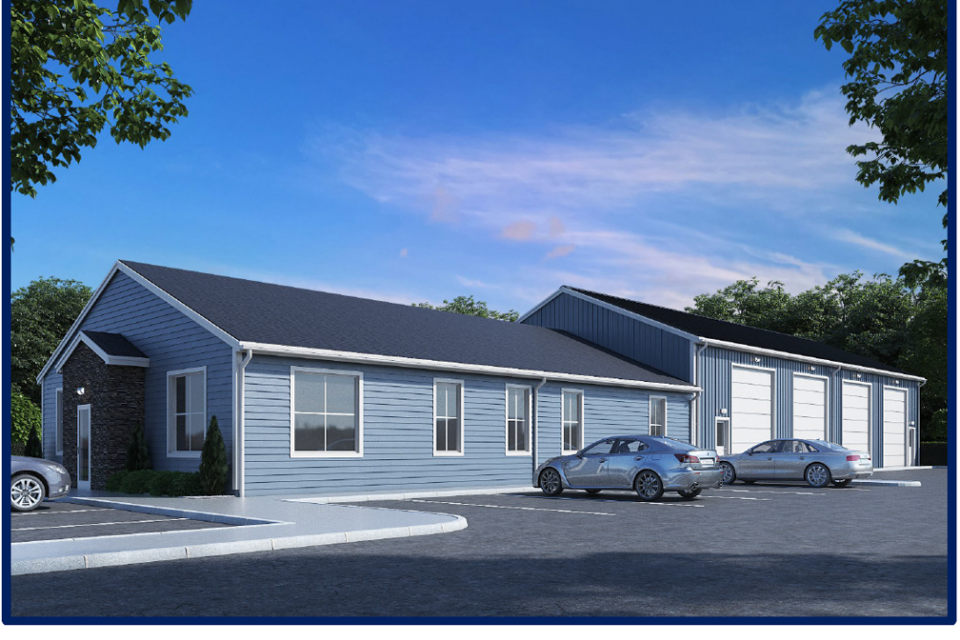 Design rendering of the North EMS Station which will be located at 11455 Cordova Road in Talbot County, Md.