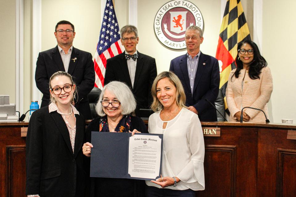 For All Seasons accepts proclamation for Suicide Prevention Month.