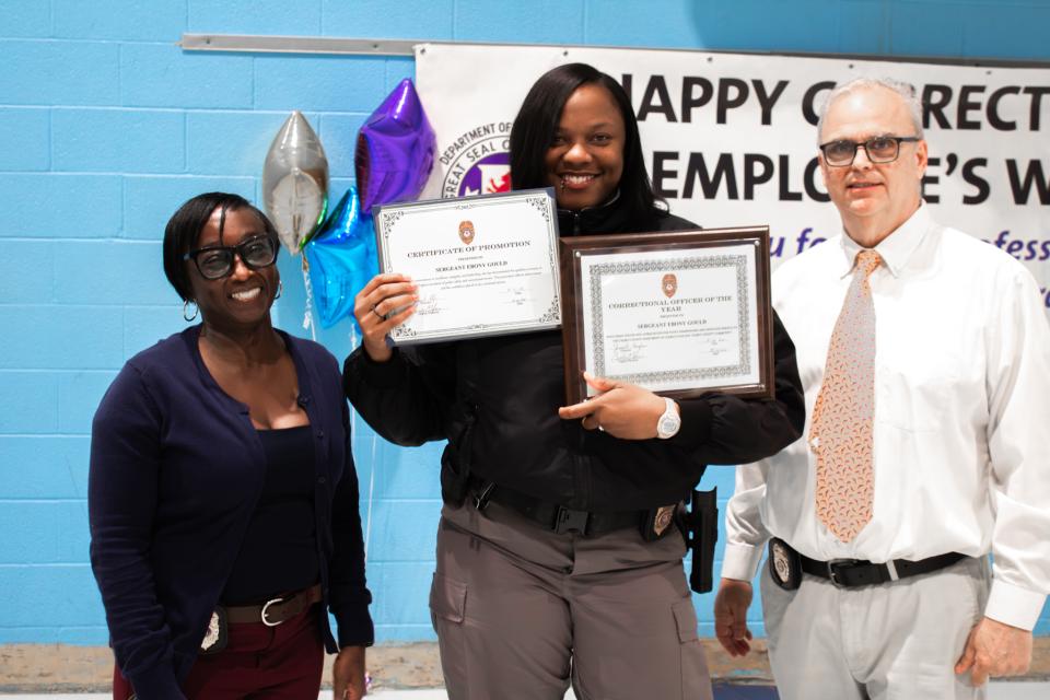 Sergeant Ebony Gould was named 2026 Correctional Officer of the Year.